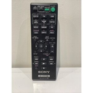 Sony RM-ADU138 AV System Remote DAV-TZ140 DAVTZ140 HBD-TZ140 HBDTZ140 - Tested
